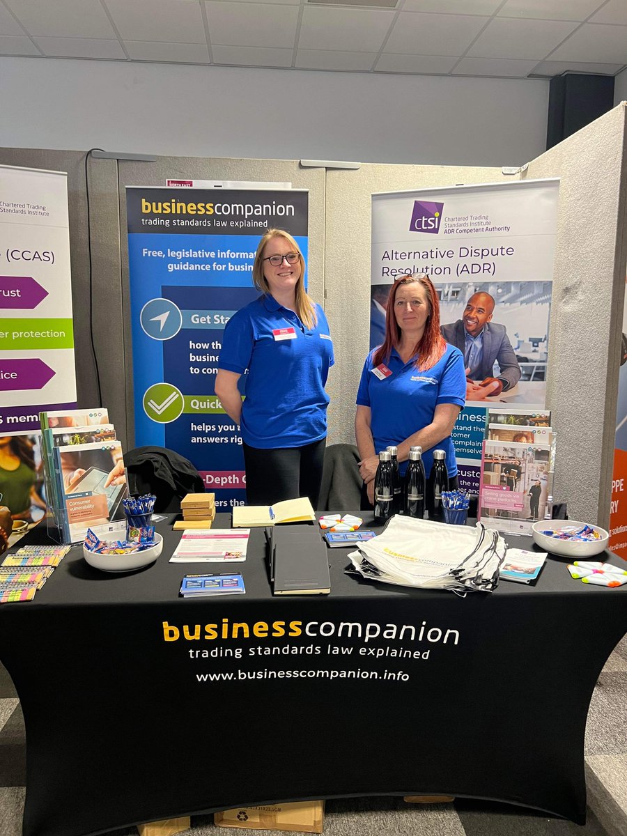 We're at Solar and Storage Expo in London! Find us on stand G14 to learn more about Trading Standards, Business Companion, Approved Codes and ADR. #TradingStandards