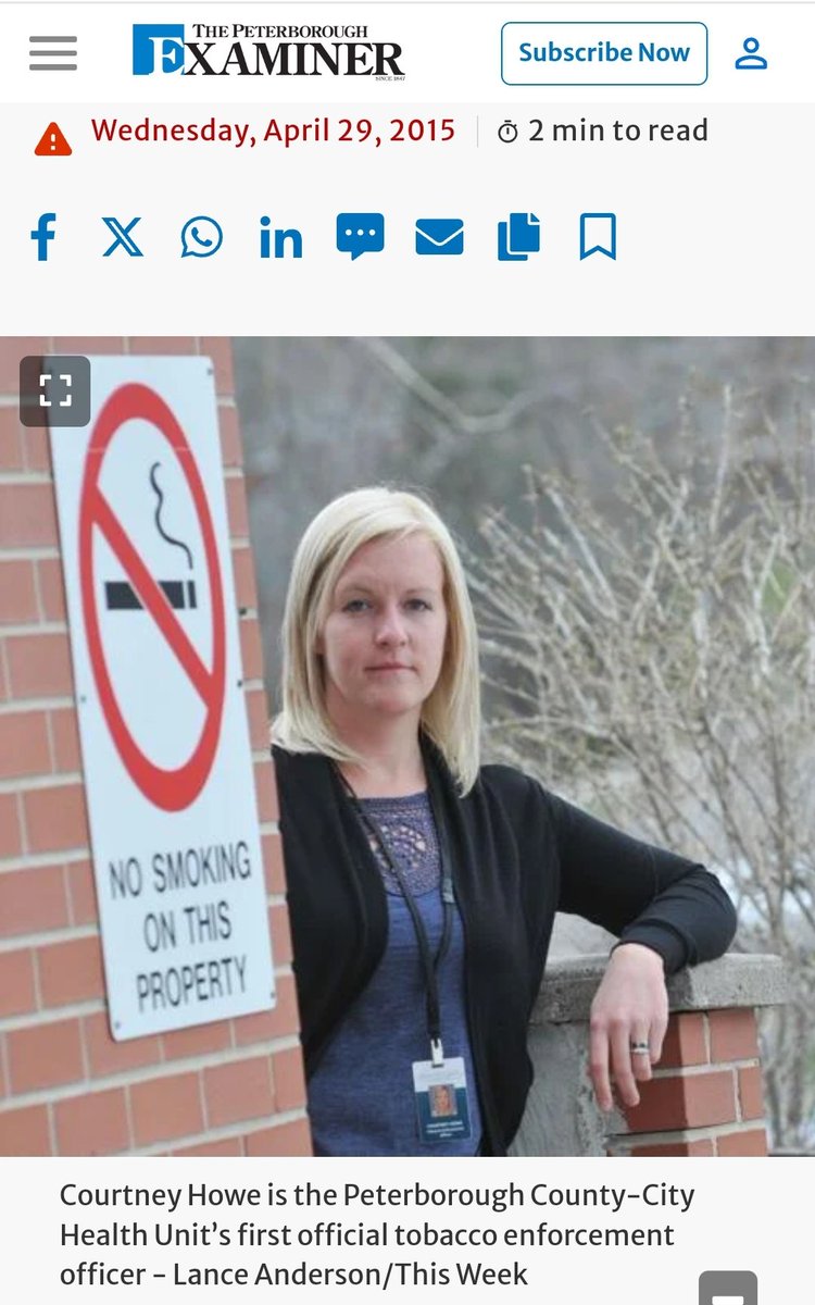 I sense enforcement issues on the horizon.
At least Peterborough has one tobacco enforcement officer (TEO).
As fines are provincial, those issued will have the opportunity to dispute in court .
@lecce @ONeducation @ONSchoolSafety
@ucdsbwellness @UCDSB @OPSBA