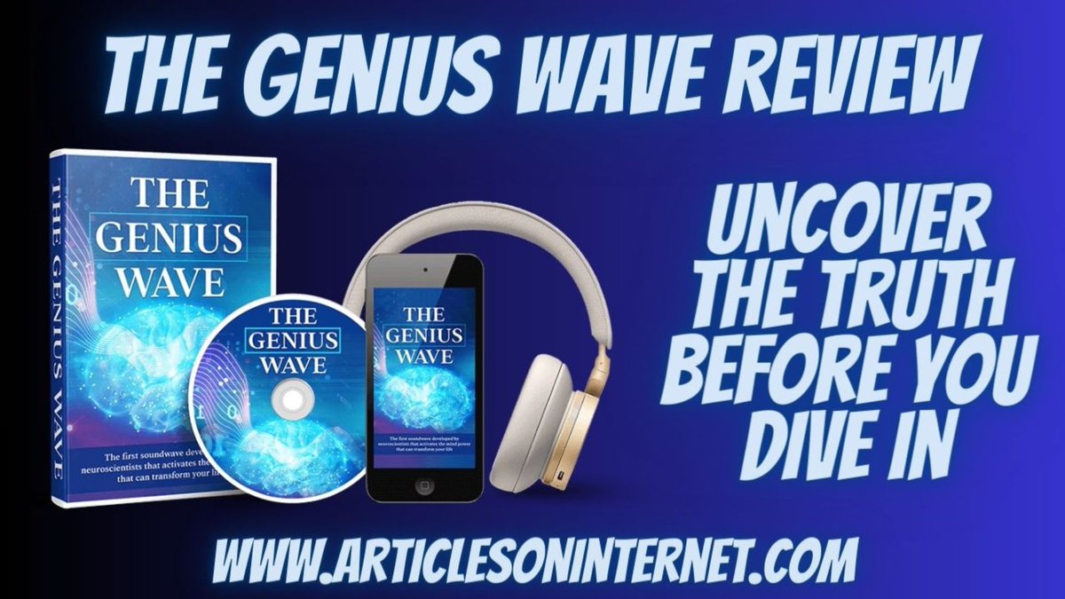 The Genius Wave Review ---> articlesoninternet.com/the-genius-wav…

#TheGeniusWave #TheGeniusWaveReview #TheGeniusWaveHonestReviews #UnlockYourGenius #DiscoverTheGeniusWave #UnlockYourPotential #BrainHealth #ExploreGenius #creativity #productivity #mindfulness #Focus #ReviewsKingRajivKochhar