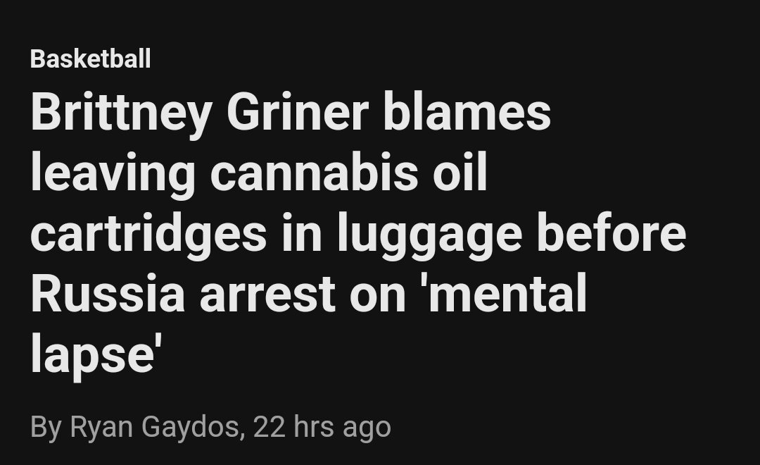 most ironic headline of 2024?

#brittneygriner