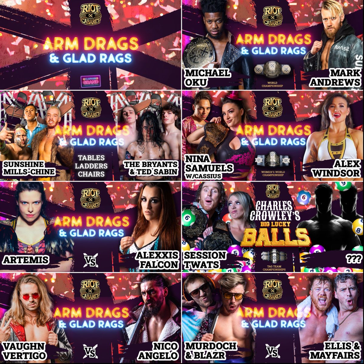 Arguably the most stacked card in Riot Cabaret history. Be there TONIGHT! LIMITED TICKETS AVAILABLE: 🎟️ bit.ly/arm-drags