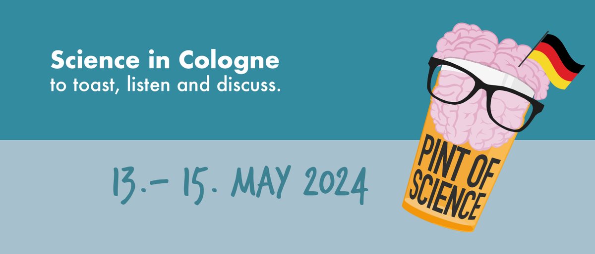 🌟 Exciting News for Science Enthusiasts in Cologne! Join us for another fascinating edition of Pint of Science, where science meets Cologne's pubs! 🍻🔬 🗓️ Save the Dates: May 13-15, 2024 🎟️ Tickets: €2.50 💻 Get yours here: pintofscience.de/events/cologne @pintofscienceDE