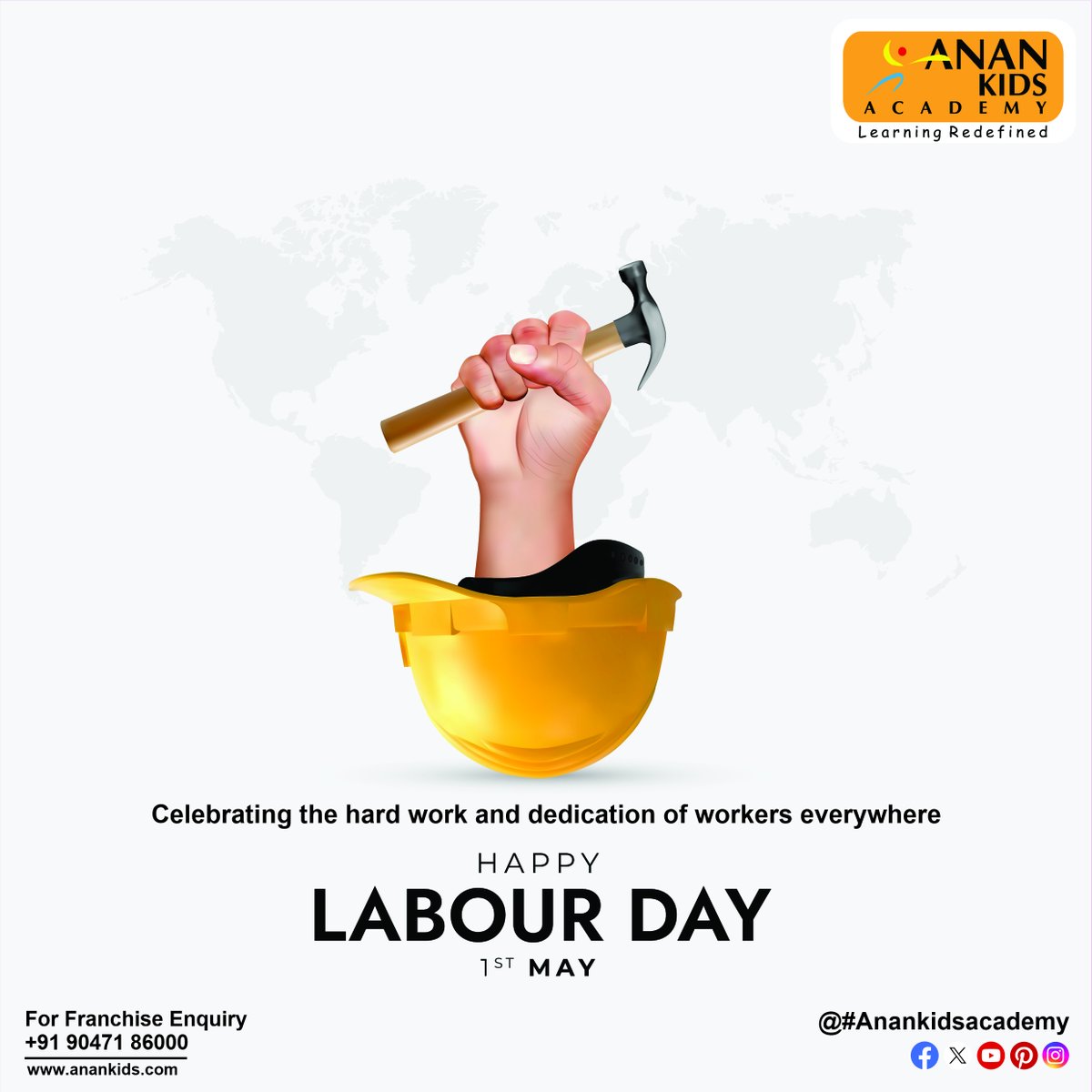 Here's to honoring the sweat, grit, and determination that fuel progress. Happy Labor Day to all hardworking souls! 

#LabourDay #WorkEthic #EverydayWork #Dedication #Progress #HardWorkPaysOff #CelebrateWork #LabourDay2024 #WorkingForABetterFuture #AnankidsAcademy