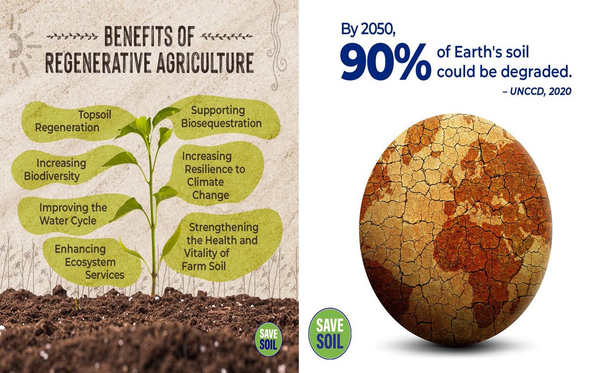 Soil tillage causes loss of larger soil fauna and disruption of soil food webs and fungal hyphal networks.The misuse or overuse of fertilizers may have a negative impact on soil microbial communities and fauna.
#cpsavesoil, #SaveSoilFixClimateChange #SoilForClimateAction