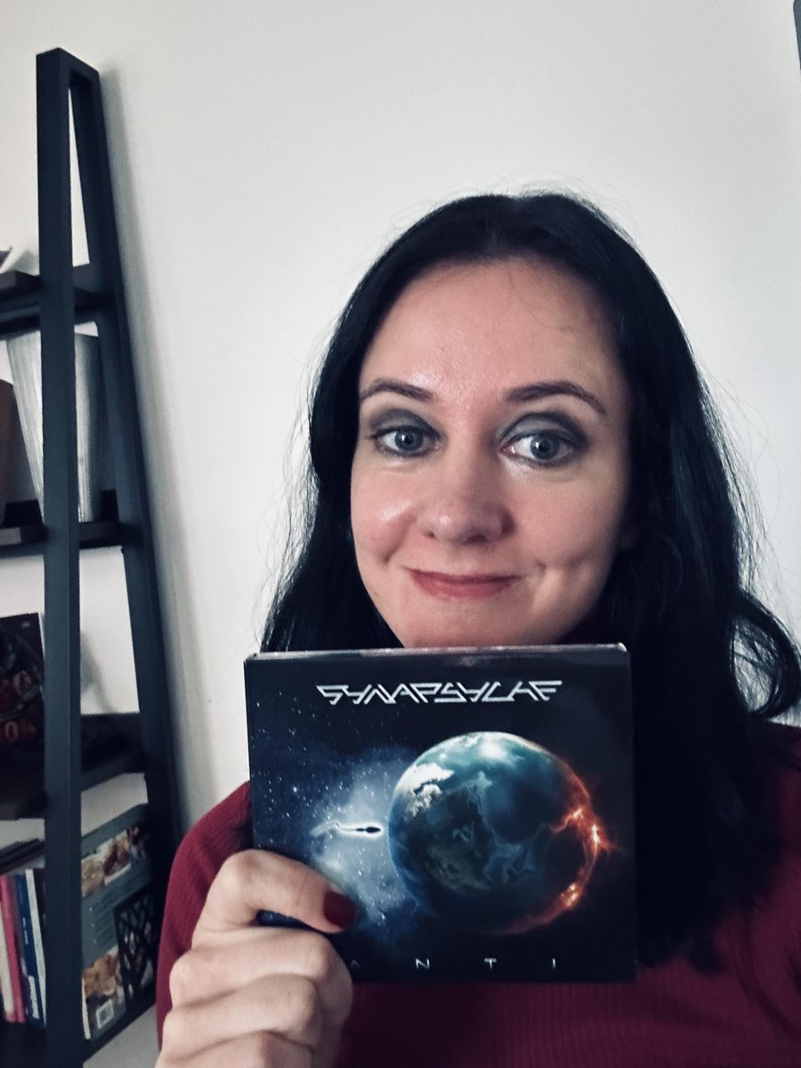 Many thanks to our top fan Liesl for supporting us, purchasing our #newalbum 'ANTI'! We invite all our fans who purchased our albums to send us a pic holding the CD, we're gonna post it! 🎵 LISTEN/BUY 'ANTI' band.link/antisynapsyche #synapsyche #anti #EBM #darkelectro #synthpop