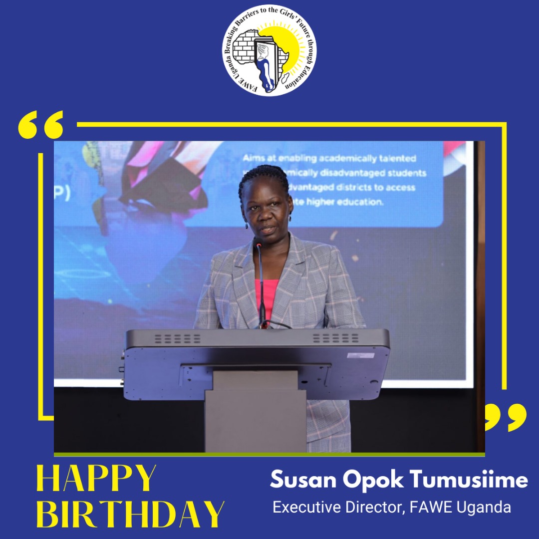 Today, we are celebrating the birthday of a remarkable leader and visionary! Happy Birthday to our Executive Director, @susan_opok. Your unwavering commitment to our cause, your inspiring leadership, and your dedication to empowering women through education continue to drive our…