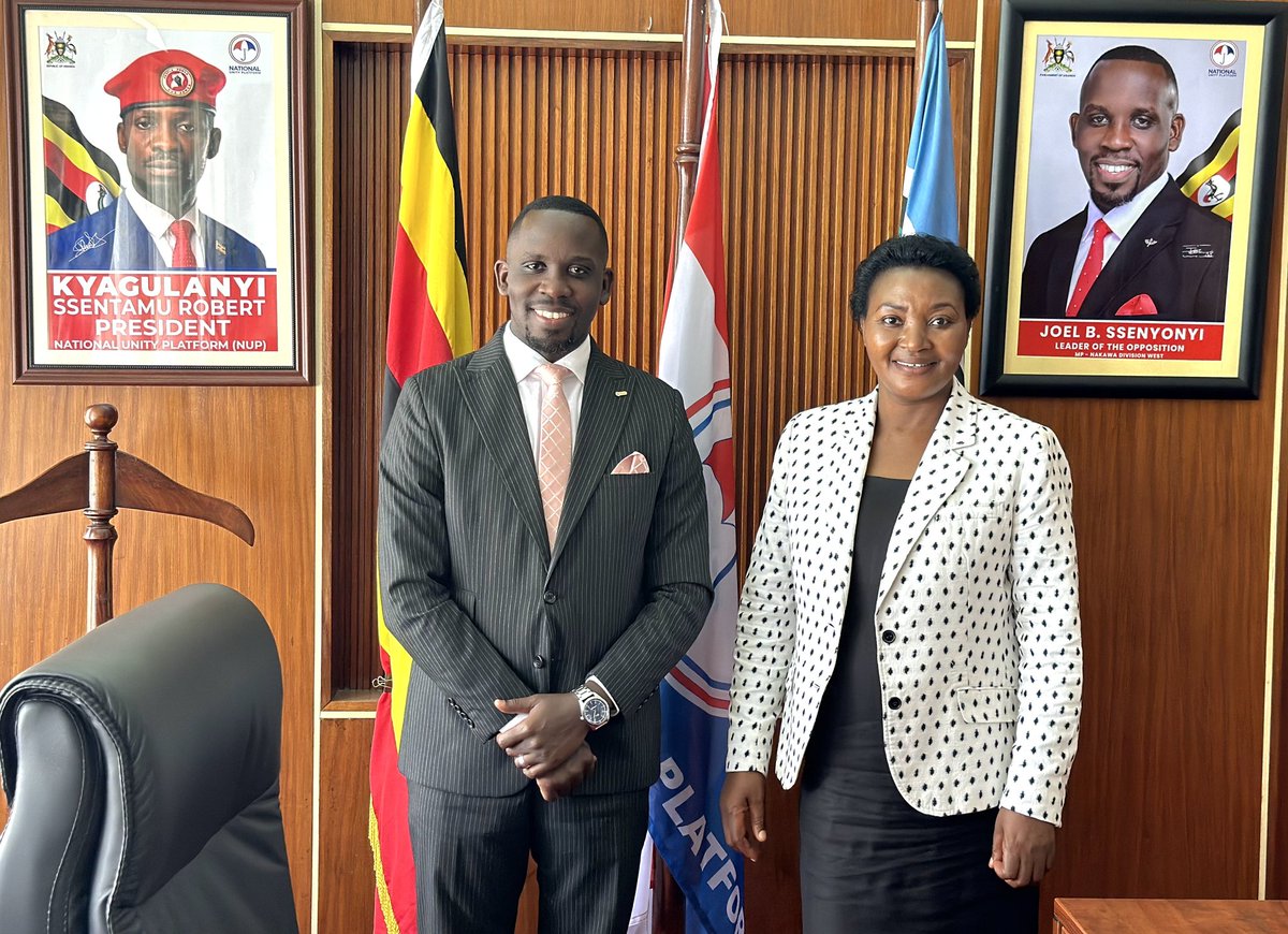 Hon Winnie Kiiza, former Leader of the Opposition in Parliament dropped by office to say hello. She shared with me words of encouragement & wisdom. The icing on the cake was that she said a prayer for me. I celebrate the incredible work she did while she occupied this office.