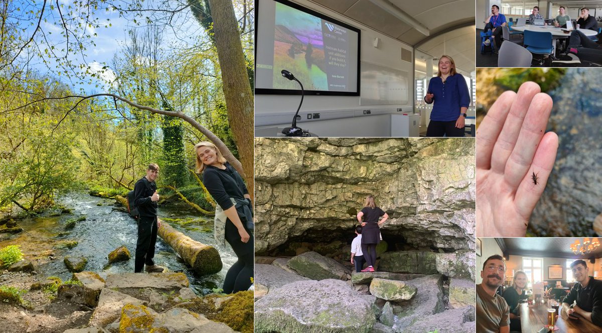 A treat to host @BarrettIssie from @UCNZ @LincolnUniNZ at @NTUBIOSCIENCES, hear about her work restoring NZ streams, share our work in UK streams @HallamMason1 @KieranGething @r_sarremejane @RobertIanColli2, then a trip to the Lathkill - and a trip to @CrownInnBeeston, natch 🧀🍻