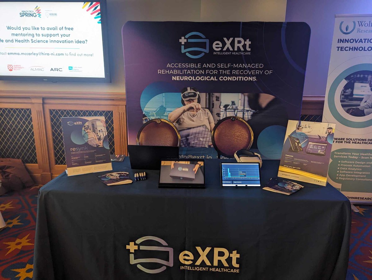 eXRtiHealthcare's tweet image. Enjoying our day here at the Health Tech Spring event in @Titanic Belfast 🌻
Come check out our stand if you are here! 

#HIRANI #TitanicBelfast #eXRt
