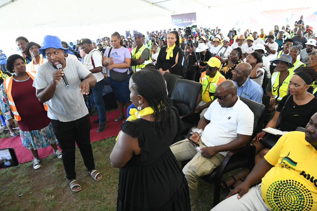 Hot off the heels of launching the Township Agriculture and Rabies Awareness Campaign, Premier Nomusa Dube-Ncube joins Minister of Police General Bheki Cele at the Ministerial Crime Prevention Imbizo at the Dr JL Dube Stadium in Inanda. The crime prevention imbizo forms part of