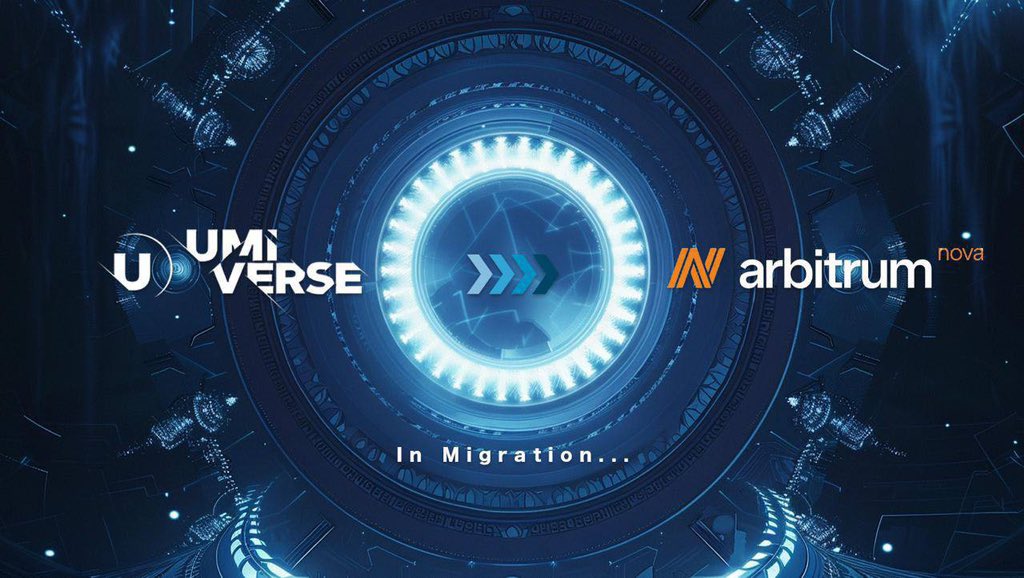 📣 @Umiverseio is thrilled to announce their official migration to @Arbitrum Nova! 🔗 With Arbitrum's unbeatable combination of low gas fees, continuous development, and rock-solid reliability, they're laying down the groundwork for an even better experience for their Divers and