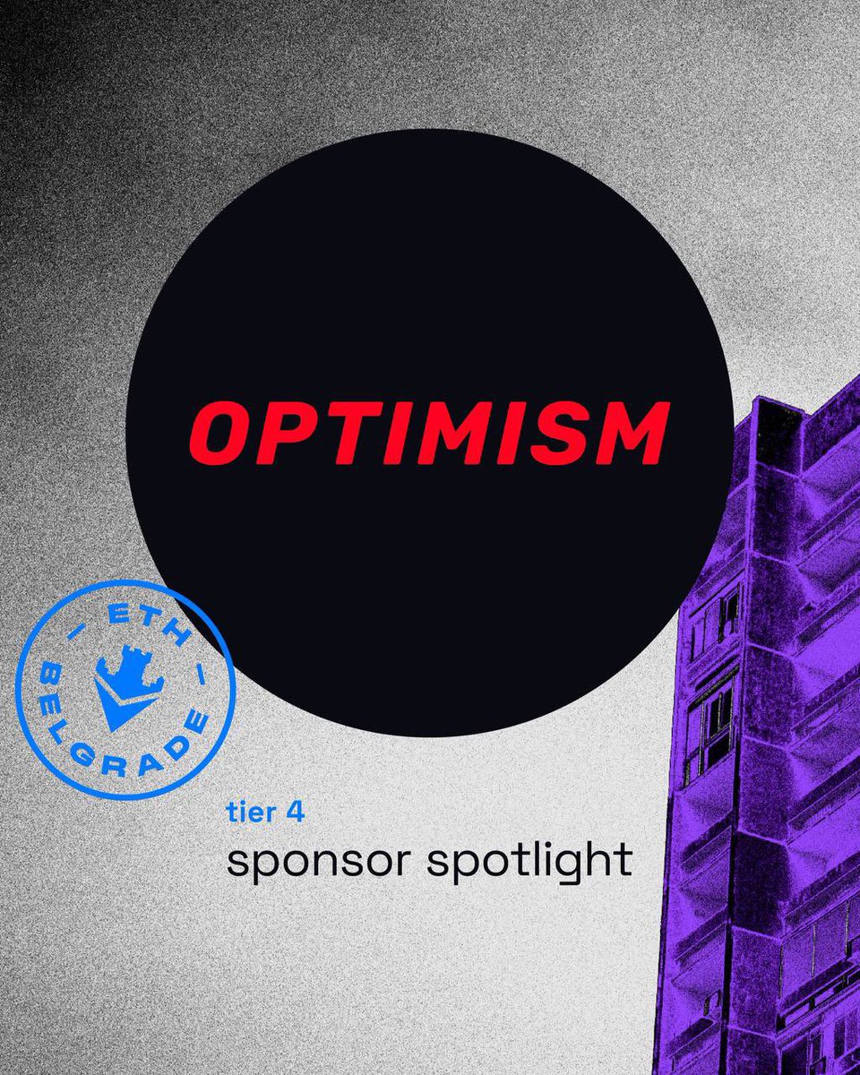 📣 @Ethnelgrade is absolutely estactic that @optimism one of the industry leaders, has joined their list of incredible sponsors. 🔗 Optimism is a collective of companies, communities, and citizens working together to reward public goods and build a sustainable future for