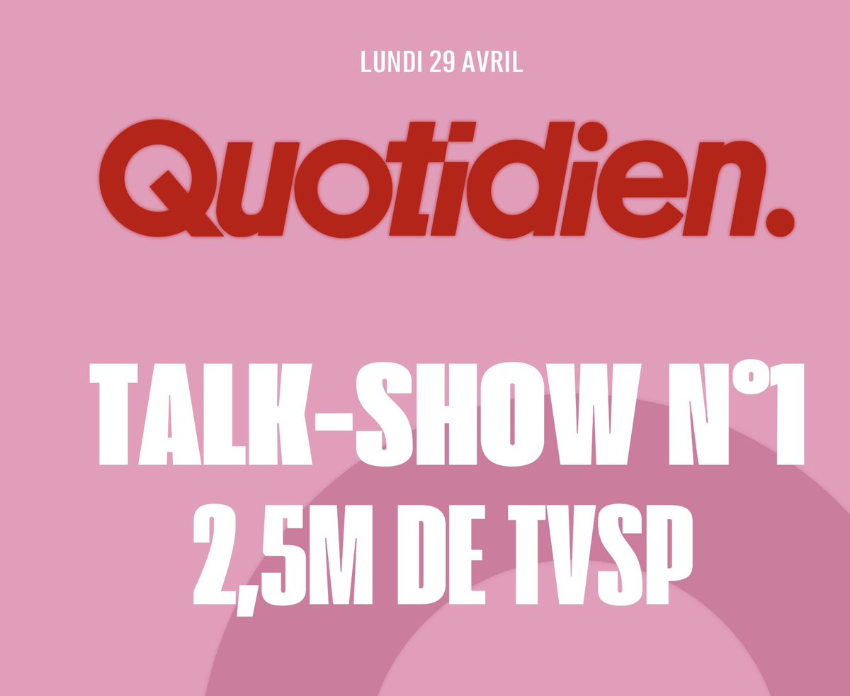 🥇@Qofficiel indétrônable ! 😂 #LesAudiencesDeQuotidienSontEnChuteLibre