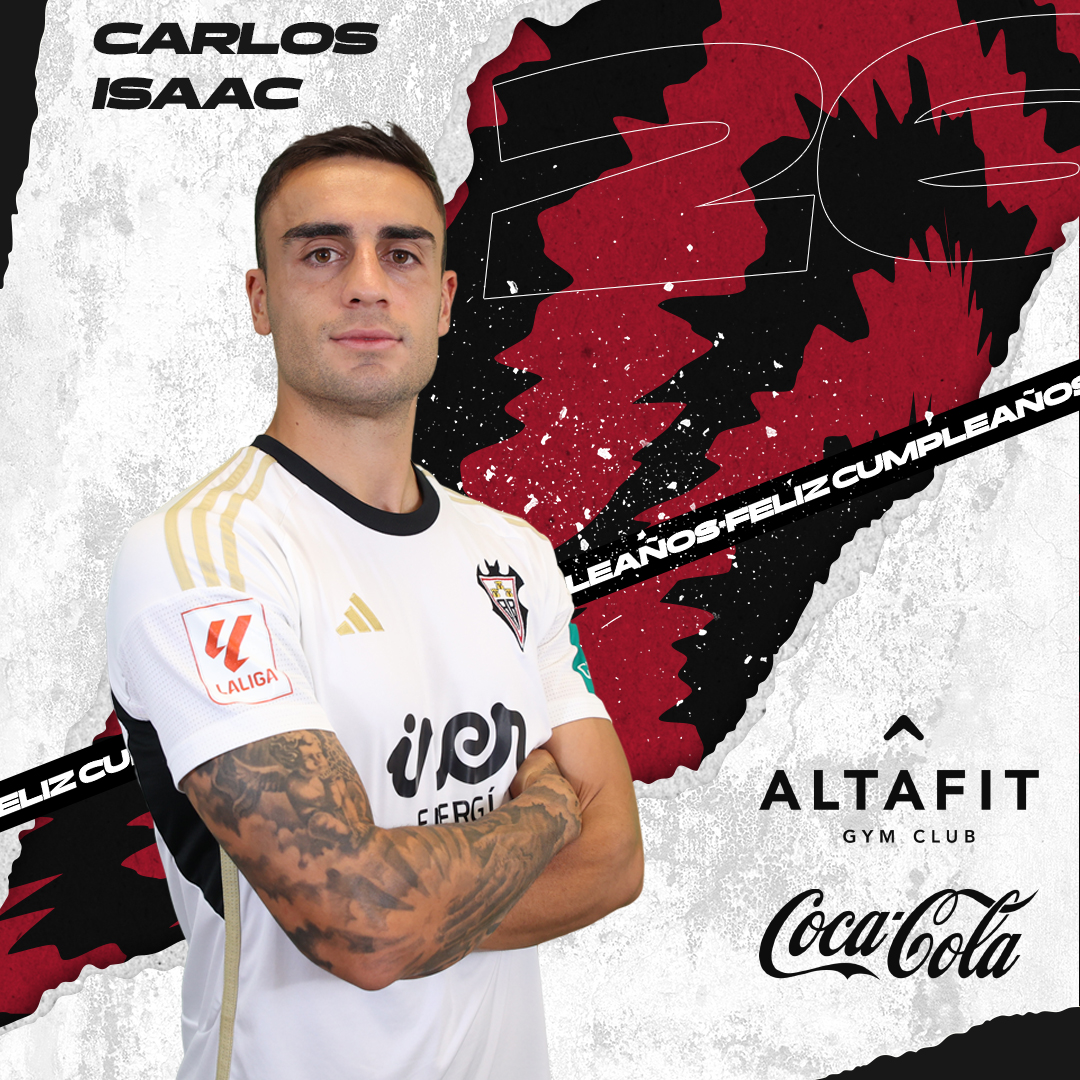 En días de grandes noticias para la familia albacetista, no podían faltar las celebraciones 🥳 🎉 ¡Feliz cumpleaños, @_CarlosIsaac! 🦇