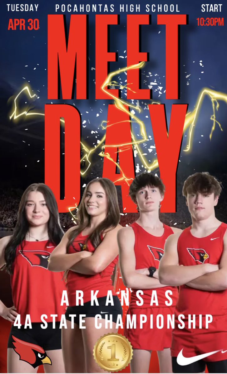 farmcards_TF's tweet photo. State Meet in Pocahontas today! Good luck to the Cardinals! #farmcardfast https://t.co/sWb33aFXfN