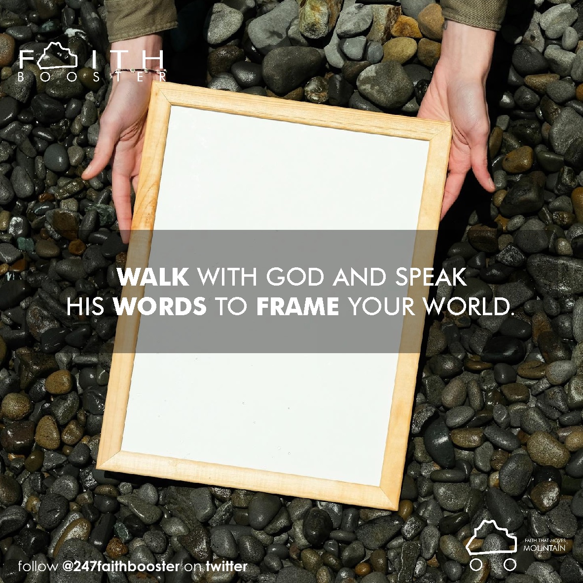 247FaithBooster's tweet photo. Frame your world with God’s Word. #faithbooster https://t.co/7UCuqR2Hck