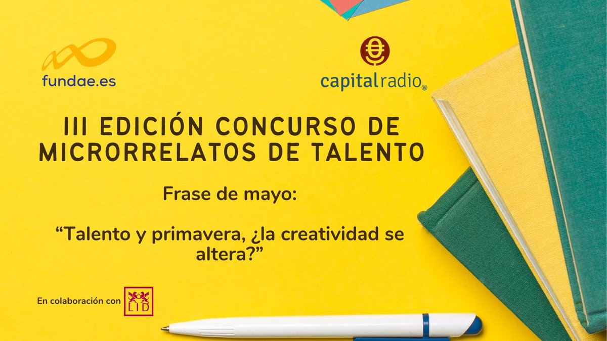 🔴#MicrorrelatosDeTalento | Participa en el III Concurso de Microrrelatos de @Fundae_es con el objetivo de descubrir tu creatividad e imaginación. ➡️Envíanos tu relato, donde se incluya la frase indicada en las bases del concurso. 📚¡Te leemos! bit.ly/3HJJSPl