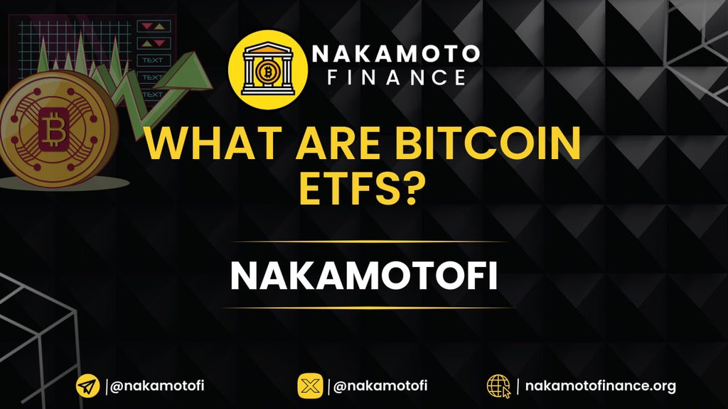 🚨What Are Bitcoin ETFs⁉️

👉A Bitcoin ETF, or Exchange-Traded Fund, essentially allows investors to buy shares in a fund that holds Bitcoin, rather than directly owning the cryptocurrency themselves.🤑

This means investors can gain exposure to Bitcoin's price movements without