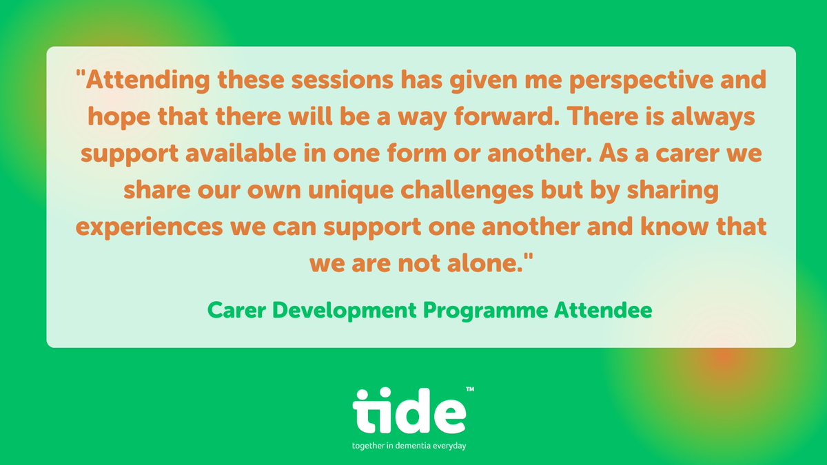 Our Carer Development Programme has been co-produced with unpaid #carers. These events are designed to help understand different aspects of caring for someone with dementia, what your loved one maybe experiencing and how best to support them ow.ly/ZcBQ50RskNN
