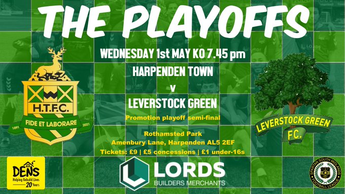 🌳ONE DAY TO GO! Tickets are flying out the door - over 300 sold now. Make sure you're there to support our fantastic team in the playoff semi-final! thelittleboxoffice.com/harpendentownf…