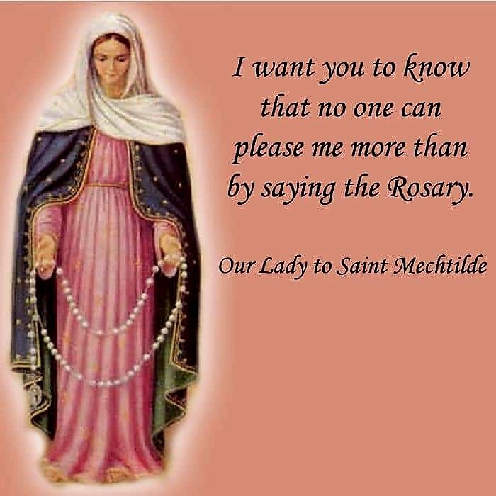 Remember to pray your Rosary today 🌹