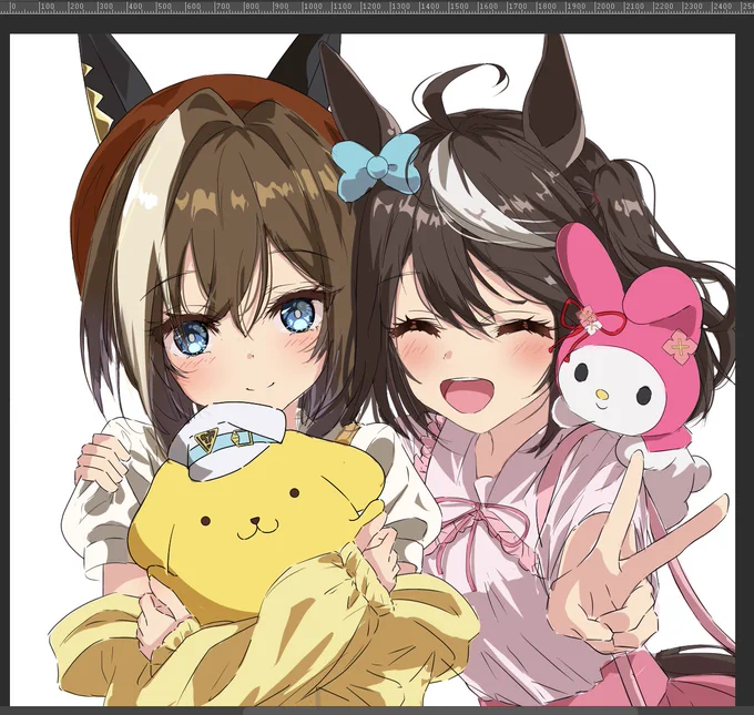 wip サンリオコラボ尊すぎる… #ウマ娘