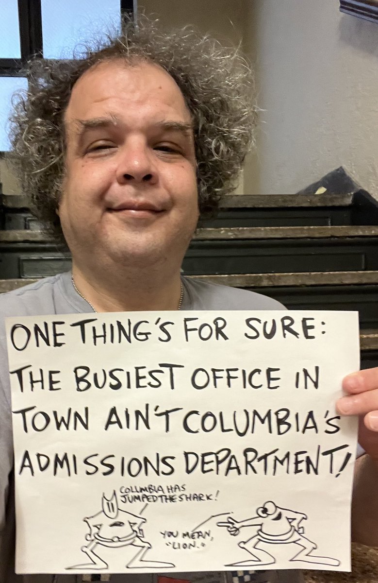 Decades ago, I was among the Columbia University students trapped in Hamilton Hall (which housed many English classes) by a group of performative louts led by the stunt-happy campus socialists, among others. I escaped by crawling past their legs. It's deja vu all over again.