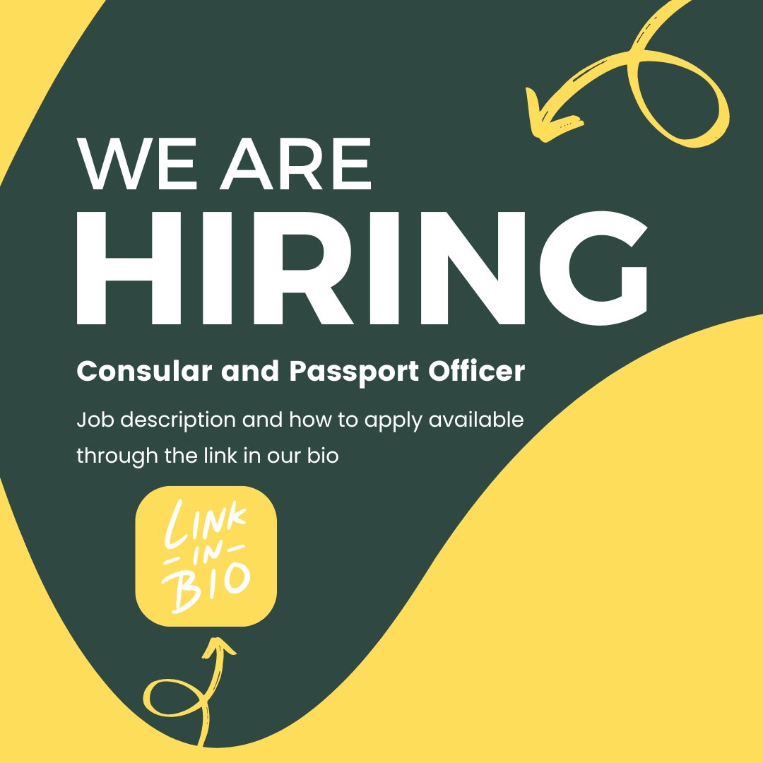Have you ever wanted to work at the @AusEmbIre? Now is your chance! We are hiring for the position of ‘Consular & Passport Officer’,the successful applicant will be engaged locally in Dublin. For more detail & how to apply, please follow the link below ⬇️ jobs.ie/job/consular-a…