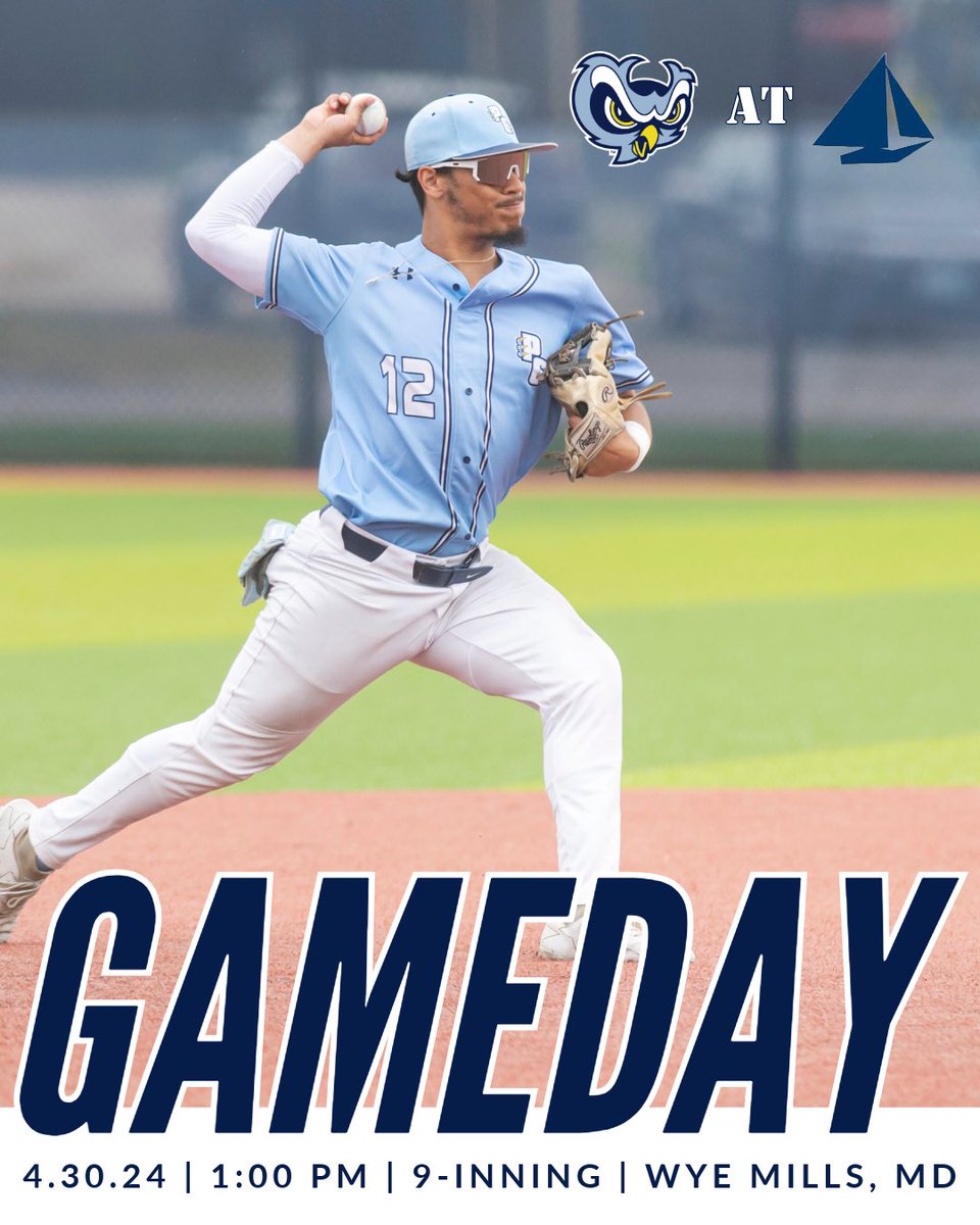 ‼️⚾️‼️GAME DAY‼️⚾️‼️ 🦉 @pgcc_baseball 🆚 @Peakeathletics ⏰ 1 PM 9️⃣ Inning 📍Wye Mills, MD 📺 portal.stretchinternet.com/skipjackathlet… 📊 Visit pgccowls.com for final score and stats following the game