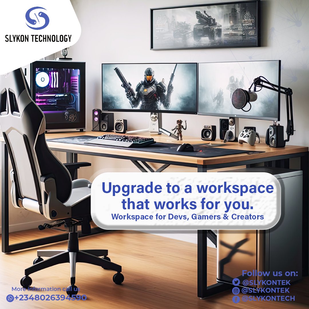 slykon_store's tweet photo. Upgrade to a workspace that works for you.
Workspace for Devs, Gamers & Creators.
#computers #itsystems #TechTalk #Efficiency #technologies #laptops #slykontek #slykon #slykontechnology https://t.co/Ax4nwRWIB2