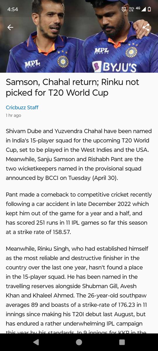 @cricbuzz Please correct the article Rishab pant have scored 398 runs in 11 ipl matches but wrong written 251
@cricbuzz @Tanay_Tiwari @bhogleharsha @RishabhPant17