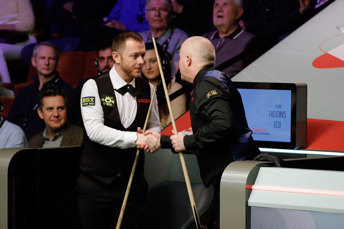 Not to be at this years world championships but always a pleasure to share the table with one of the all time greats. Thanks to my sponsors Omin Cues, Liberwin and @32red for their continued support. Good luck to the remaining 8 players for the rest of the event
