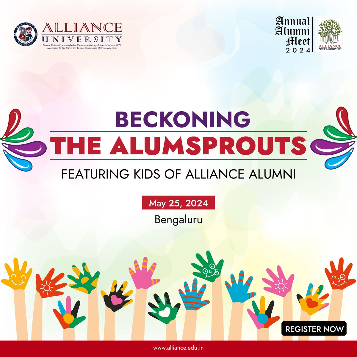 'Beckoning the AlumSprouts' | Alliance Alumni Meet 2024
Get ready to be dazzled by the next generation of talent! Our alumni's kids are gearing up for an unforgettable performance.

Register here for 'Beckoning the AlumSprouts': forms.gle/nmcKNQK8Gz8GjG…

#allianceuniversity