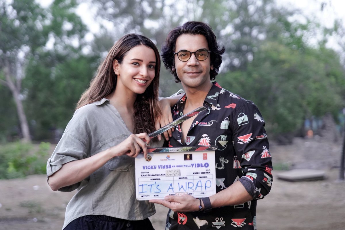 The final scenes of nostalgia-infused laughter and drama have been captured for 'Vicky Vidya Ka Woh Wala Video' (VVKWWV ) this upcoming blockbuster promises to be a rollercoaster ride back to the swinging 90s. With a stellar cast including Rajkummar Rao and Triptii Dimri,