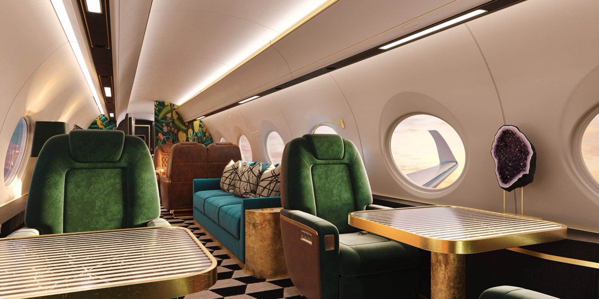 Which luxurious interior perfectly captures your dream flying experience?

#Jetsplore #PrivateJet #Interior #Luxury