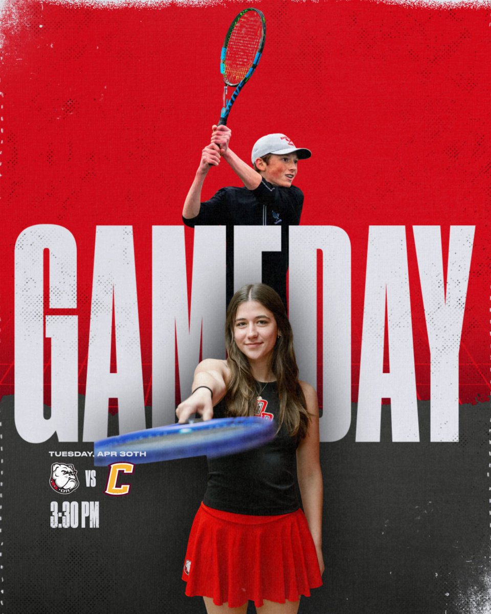 Girls and Boys tennis have matches today. Boys are away, girls are home. 3:30 against Case. #RollDogs