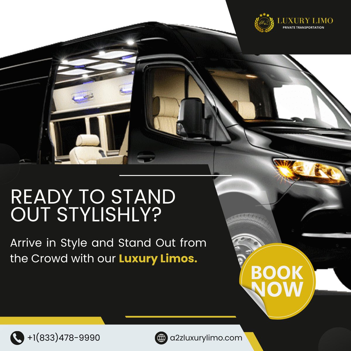 Ready to stand out stylishly?
Arrive in style and stand out from the crowd with our luxury limos
#RideInStyle #ArriveInLuxury #PerfectRide #DTWTransfers #CelebrateInClass #LuxuryTransportation #MemorableJourneys #ElegantArrivals #TravelInComfort #a2zluxurylimo