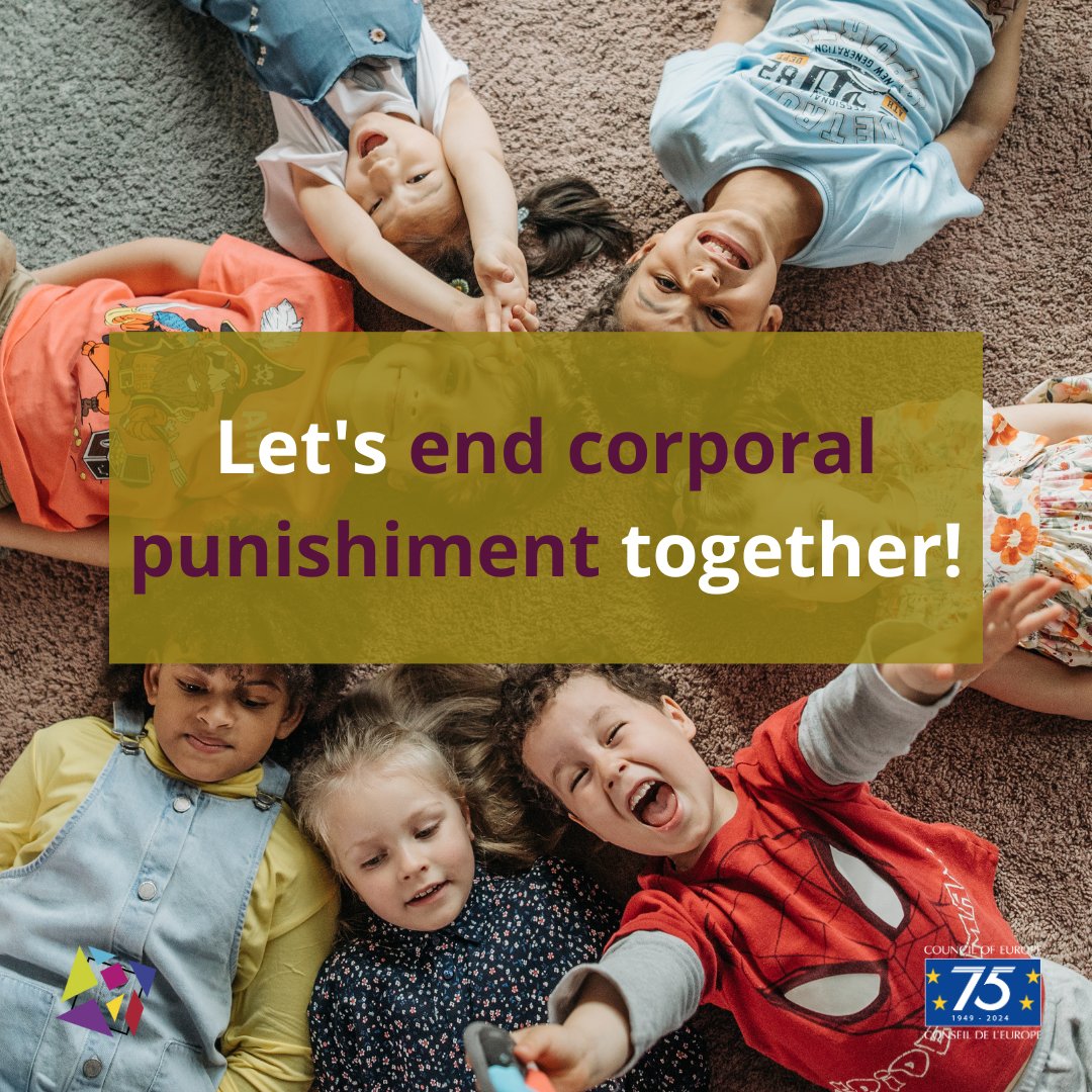 DYK? Corporal punishment is prohibited in all settings in 34 out of 46 @coe member states, but the fight isn't over. The #CoE continues to promote a 0⃣ tolerance policy for violence against 👧🧒🏻 under its Strategy for #ChildRights 👉🏻go.coe.int/rUm2F #EndCorporalPunishment