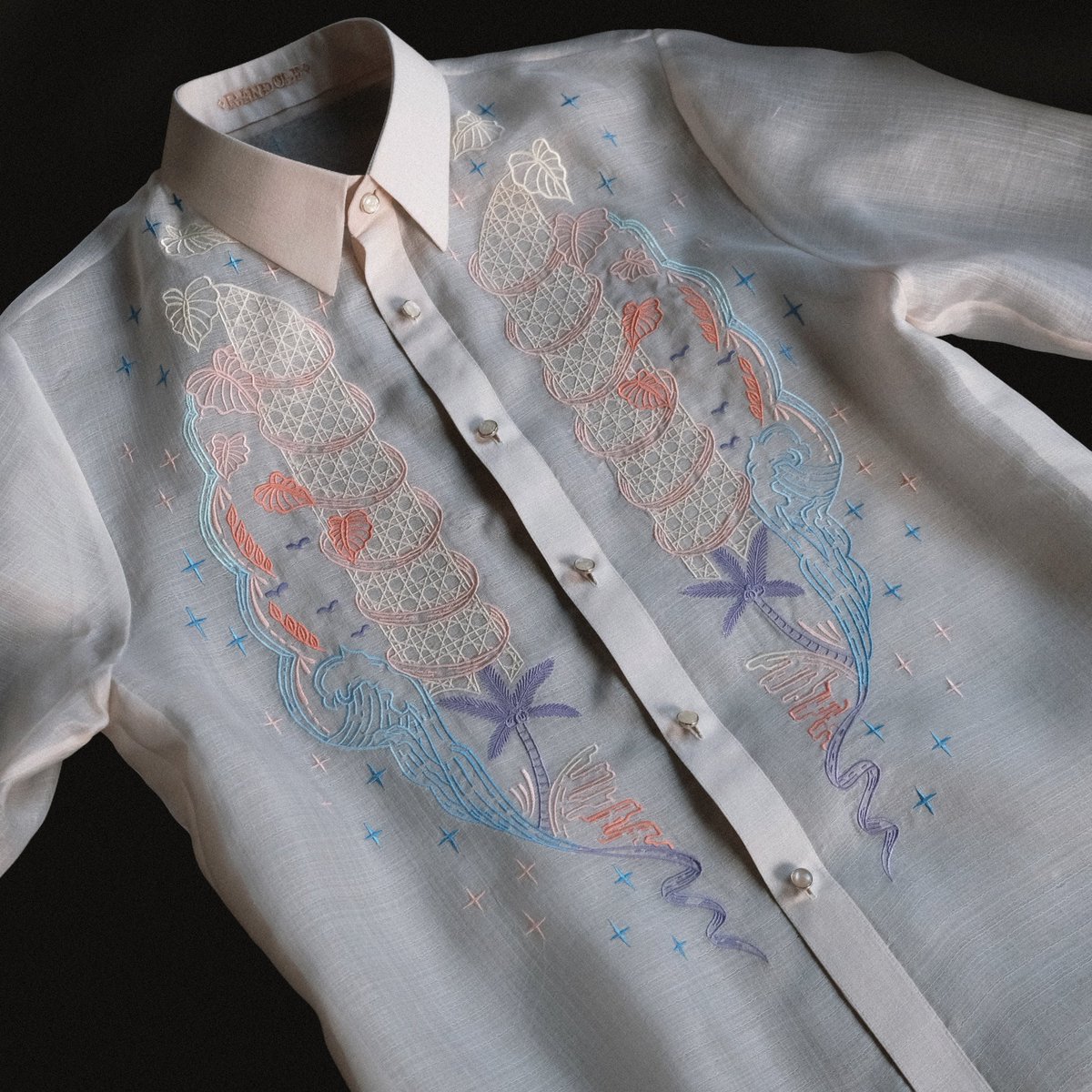 Sunset hues for Anthony's Randolf Barong