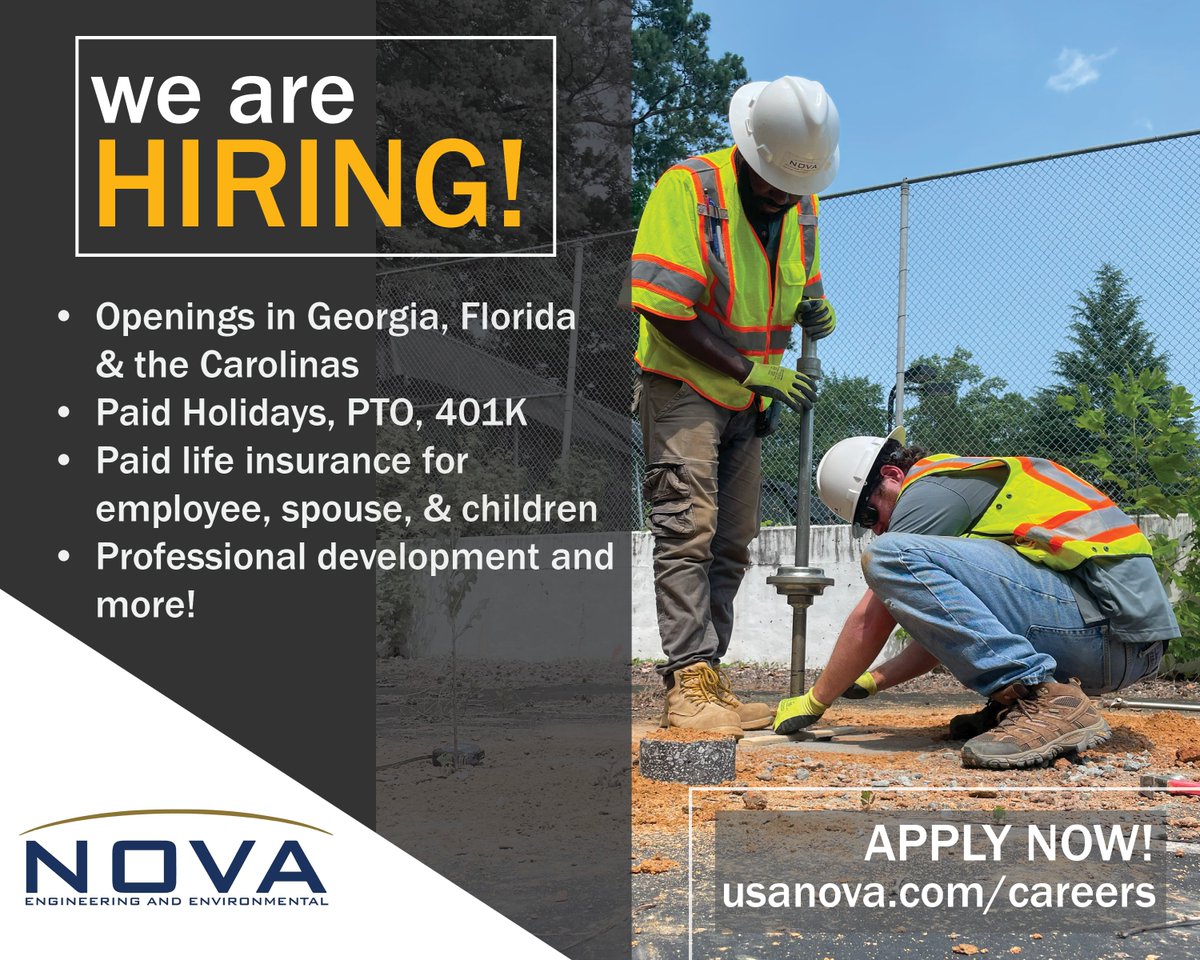 Are you ready to dig into a new #career adventure? We're on the lookout for passionate individuals who are eager to unearth their potential and explore exciting opportunities with us! Check out current #jobopportunities and APPLY today!
usanova.com/careers/

#WeAreHiring