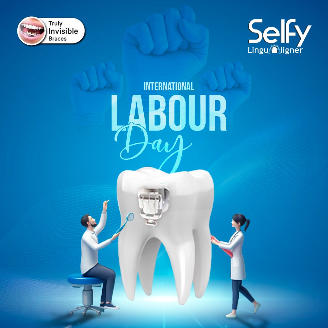 Labour Day reminds us of the value of hard work and dedication. Let Selfy LinguAligner be your partner in achieving a smile that reflects your journey to success. Happy Labour Day!

.
.
.
#bracesoff #smile #selfyLingualigner  #labourday #InternationalWorkersDay #may1 #workersday