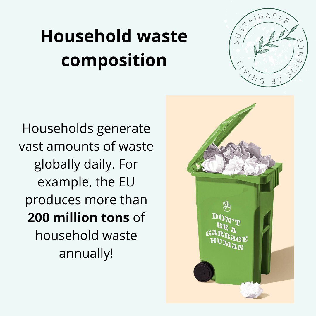 The composition of our waste depends on our daily activities, consumption habits, and lifestyle choices.

#sustainability #environmentalscience #sustainableliving