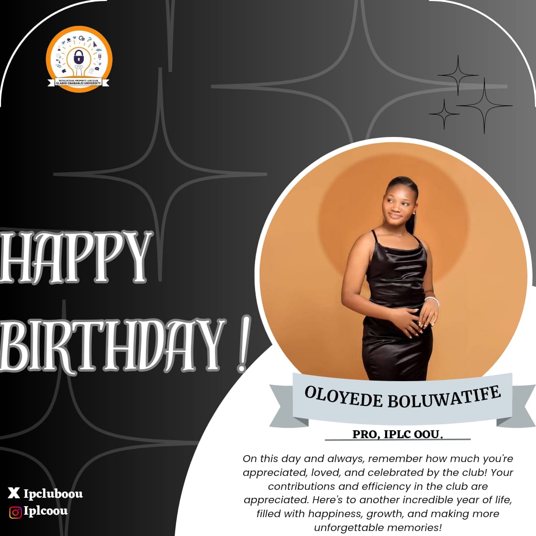 HAPPY BIRTHDAY TO OUR PRO🤭🎉

On this occasion, We want you to remember how much you're appreciated, loved, and celebrated by the club! Your contributions and efficiency in the club are invaluable.

To your health and happiness!✨🥂

 Happy birthday, Oloyede Boluwatife❤️