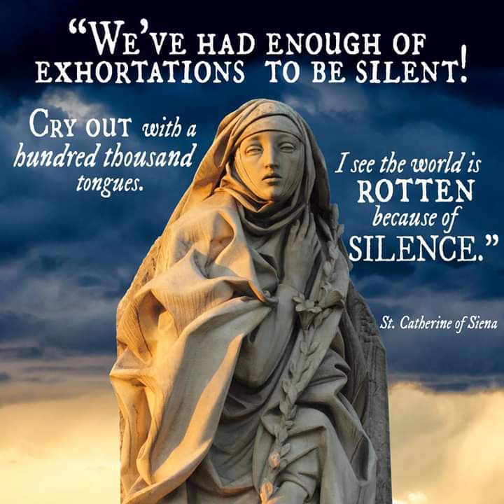 Saint Catherine of Sienna. Feast Day. ✝️ Ora pro nobis. #Sedevacante