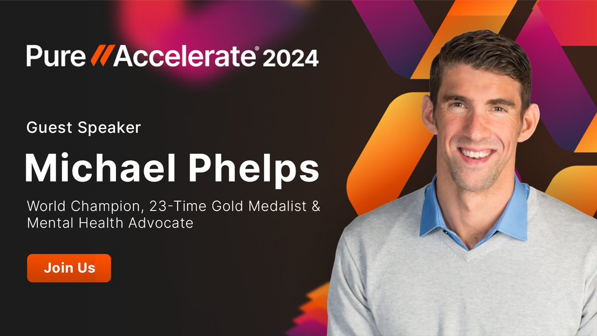 Michael Phelps is regarded as one of the greatest athletes of all time, capturing a record-setting 23 gold medals, and setting 39 world records. Join us as we go beneath the surface with a world champion at Pure//Accelerate 2024. purefla.sh/4dlysio #PureAccelerate #data