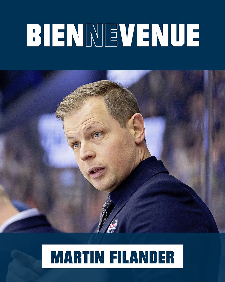 Martin Filander sera le nouvel entraîneur principal du HC Bienne🙌
Der EHC Biel hat Martin Filander (SWE, *1981) als neuen Headcoach bis April 2026 verpflichtet. Filander war in den letzten vier Saisons in der SHL bei IK Oskarshamn engagiert.

#icicestbienne #rougeetjaune #ehcb