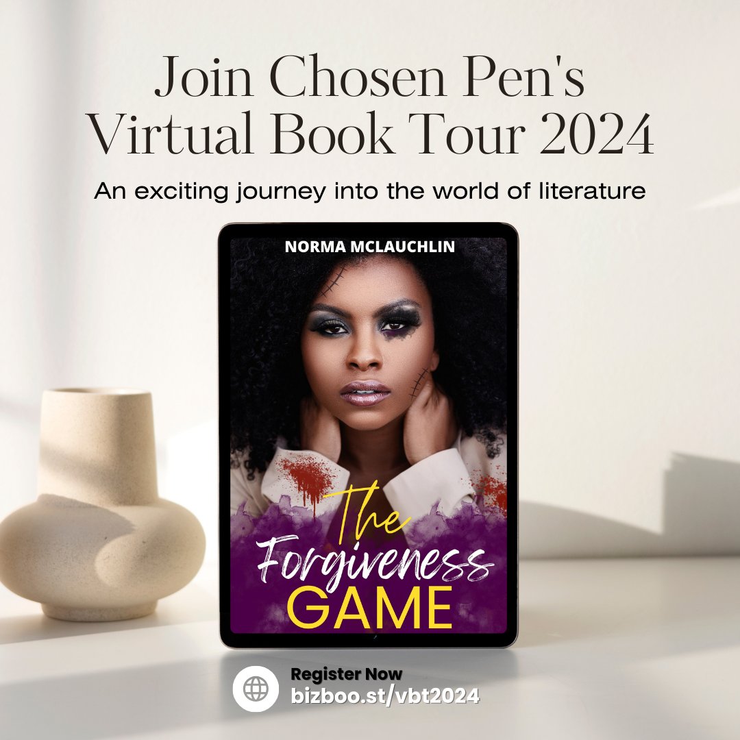 Ready to explore new literary adventures? Join us on Chosen Pen's Virtual Book Tour 2024 featuring amazing authors and their captivating stories.
Don't miss out - register today at bizboo.st/vbt2024

#VirtualBookTour #LiteraryJourney  #AuthorSpotlight #BIZBoost