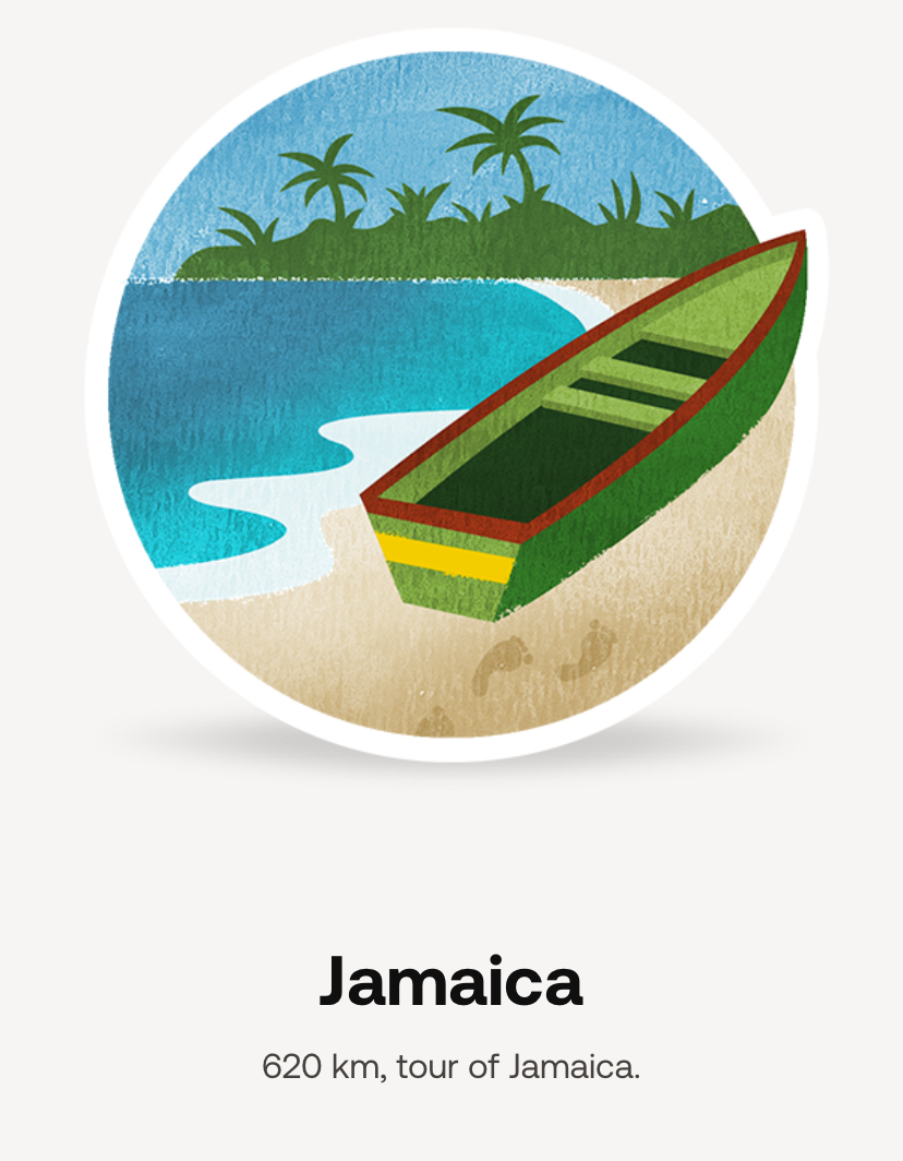 Good news! I unlocked the Jamaica badge with @Withings ! #StepsChallenge