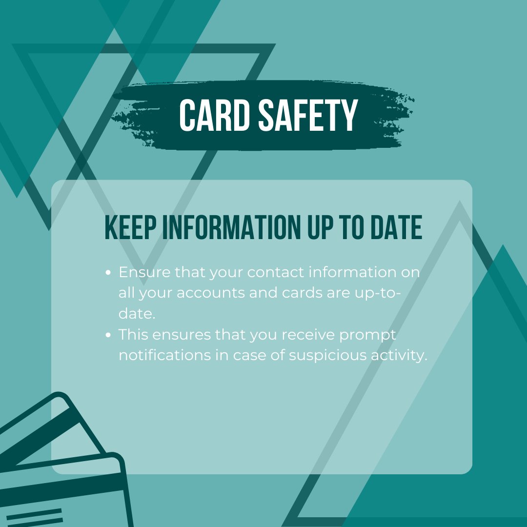 Card Safety-Tip Tuesday!

In 2022, 44% of credit card users reported having two or more fraudulent charges. With both credit and debit card fraud on the rise, here are some tips for card safety.

#creditunion #irfcu #credituniondifference #fraudalert #cardsafety