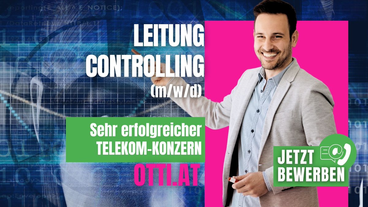 Wien: Leitung Controlling (m/w/d) für sehr erfolgreichen Telekom-Konzern JETZT BEWERBEN otti.at/web/job/11371_… Mandant ist ein erfolgreicher, international tätiger Konzern aus #Betriebswirtschaft #Bewerbung